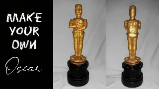 How to make an Oscar trophy Cardboard DIY