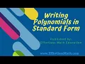 Writing Polynomials in Standard Form