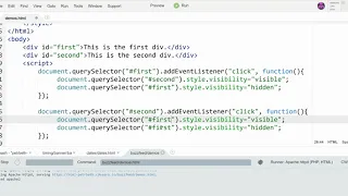Using JavaScript to Show and Hide Page Elements