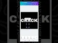Crack Text Effect In Canva Easy Typography Tricks