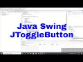JToggleButton in Java Java Swing JToggleButton