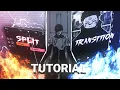 ANIME MANGA SPLIT TRANSITION TUTORIAL ALIGHT MOTION