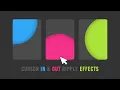 Cursor In Out Ripple Effect using CSS Javascript