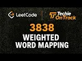 3838 Weighted Word Mapping POTD 13 June 2026 C Leetcode