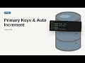 MySQL - Web development basic Series Primary Keys Auto Increment