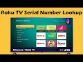 Where is the Serial Number on Roku TV Model Number Lookup