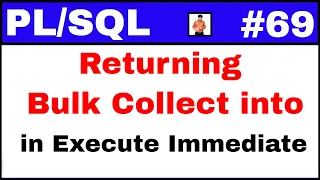 Tutorial Returning Bulk Collect into clause in execute immediate TechShooterIN