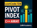 LeetCode 724 - Find Pivot Index C Prefix Sum Trick