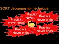8-SRQ-Practice SQRT Decomposition technique
