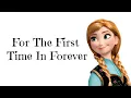 Download Lagu Kristen Bell, Idina Menzel - For The First Time In Forever (Lyrics Video) 🎤