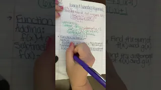 Polynomials - Adding Subtracting in Function Notation