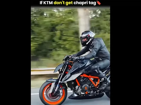If KTM don't get chapri tag🔖|VR Explainer|#shorts #bike