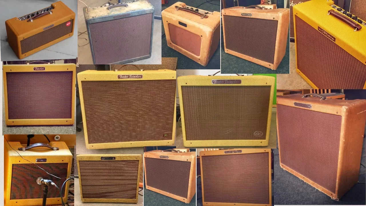 14 Fender Tweed Originals, Reissues and Clones