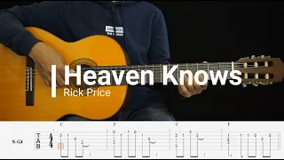 Download Heaven Knows - Rick Price - Fingerstyle Guitar Tutorial TAB + Chords + Lyrics MP3