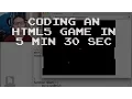 Coding an HTML5 Canvas Game with JS in 5 min 30 sec
