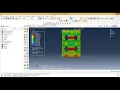 Abaqus Tutorial s - Analysis of a Plate with Multiple Hole 3D Shell Model