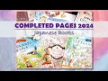COMPLETED COLOURING PAGES 2024 JAPANESE BOOKS ADULT COLOURING