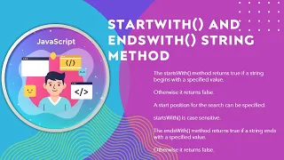JavaScript StartsWith and EndsWith String Method