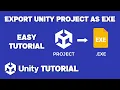 How To Export Unity Project As Exe File Unity Build Exe Unity Export Exe Unity Tutorial