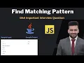 String Matching Pattern Algorithm Java Explained DSA Find Matching Pattern Java - Hoshiyar Jyani