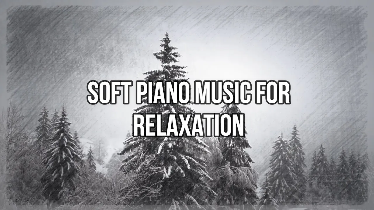 Soft Piano Music For Relaxation  | Relax Music Meditation | Snowing Background