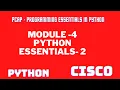 Python Essentials 2 MODULE-4 ANSWER CISCO ANSWER PCAP - Programming Module 4 answer