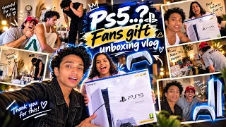 Kya ye PS5 hai ? 🤯😱 Fan gifts unboxing with asharam gang 👯