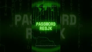 PASSWORD RESET Retro CRT Green Screen Glitch Text Animation 