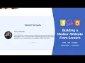 Creating a Carousel with Owl Carousel 2 Build a Modern Responsive Website From Scratch -