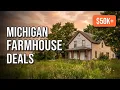 DIRT-CHEAP MICHIGAN FARMHOUSES with acreage Hidden Real Estate Gems