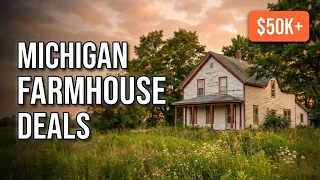 DIRT-CHEAP MICHIGAN FARMHOUSES with acreage Hidden Real Estate Gems
