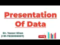 Presentation Of Data