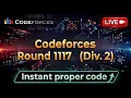 LIVE - Codeforces Round 1117 Div 2 Free Solutions C Competitive Programming