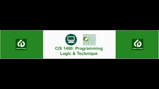 CIS 1400 Chapter 2