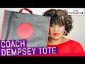 Coach Dempsey Tote 40 In Signature Canvas With Coach Patch
