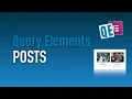 Posts widget - Query Elements