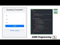 ASMR Programming Creating a Smooth Currency Converter with HTML CSS JavaScript