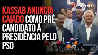 Kassab anuncia Caiado como pré-candidato à Presidência pelo PSD