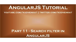 Search filter in AngularJS