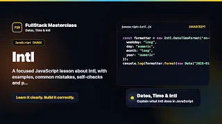 Intl Explained FullStack Masterclass JavaScript Course
