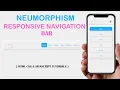 Neumorphism Responsive Menu Navigation Using HTML CSS JS Navigation Bar Tutorials