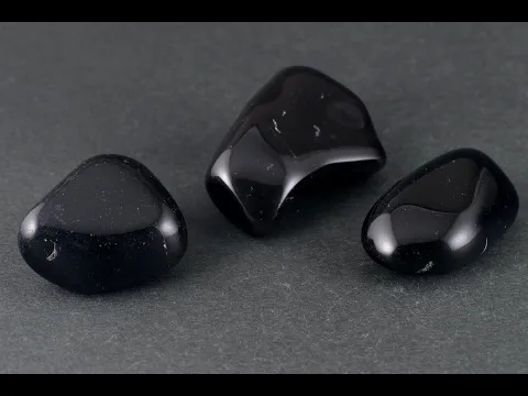 和田峠産 黒曜石 原石 磨き 3個セット70g｜天然石 通販キラリ石