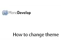 How to change the theme in Monodevelop