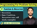 6 7 Recursion in C Call Stack Base Condition in Recursion Recursive Case C language