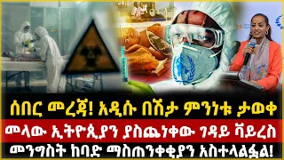 ሰበር መረጃ አዲሱ በሽታ ምንነቱ ታወቀ መላው ኢትዮጲያን ያስጨነቀው ገዳይ ቫይረስ መንግስት ከባድ ማስጠንቀቂያን አስተላልፏል Ethiopia Mereja 