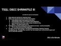TSQL DBCC SHRINKFILE Part III