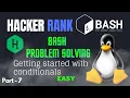 Getting started with conditions Hacker Rank Bash Problem solving