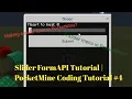 Slider FormAPI PocketMine Coding Tutorial