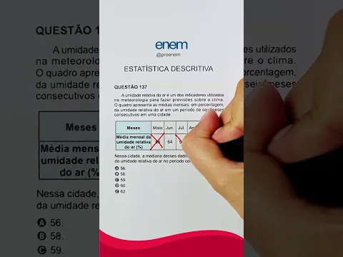O jeito CERTO de fazer Estatística no ENEM - QUESTÃO 137