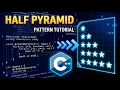Half Pyramid Pattern Tutorial C Programming Data Structure and Algorithms